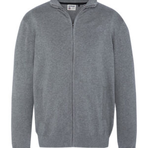 Cardigan zippé PLB120 SCHOTT - Heather Grey, L
